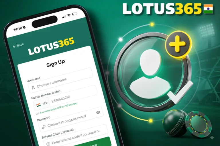 Lotus365 account registration