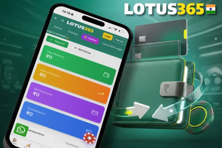 Lotus365 deposit and withdrawal